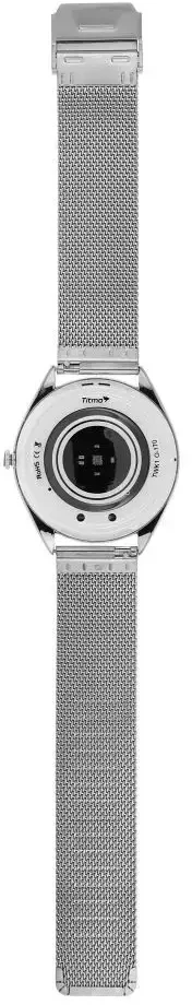 Išmanusis laikrodis TITMO O-170 (AMOLED, bluetooth call, stainless steal sidabrinis mesh strap) sidabrinis