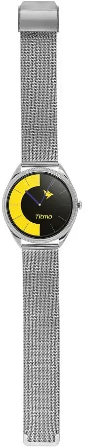 Išmanusis laikrodis TITMO O-170 (AMOLED, bluetooth call, stainless steal sidabrinis mesh strap) sidabrinis