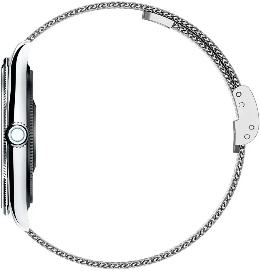 Išmanusis laikrodis TITMO O-170 (AMOLED, bluetooth call, stainless steal sidabrinis mesh strap) sidabrinis