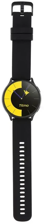 Išmanusis laikrodis TITMO O-200 (GPS, AMOLED, bluetooth call, silicone strap) juodas