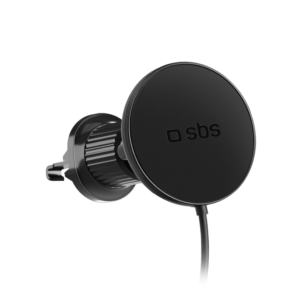 Telefono lakiklis su infuziniu pakrovėju SBS TESUPPMAG15WVENT suderinamas su MagSafe - juodas