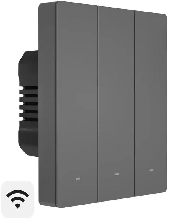 SONOFF M5 3 klavišų sieninis jungiklis 80mm pločio M5-3C-80