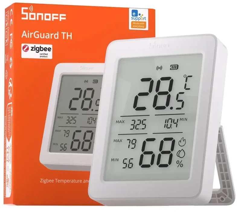 Sonoff AirGuard TH Zigbee temperatūros ir drėgmės sensorius SNZB-02DR2