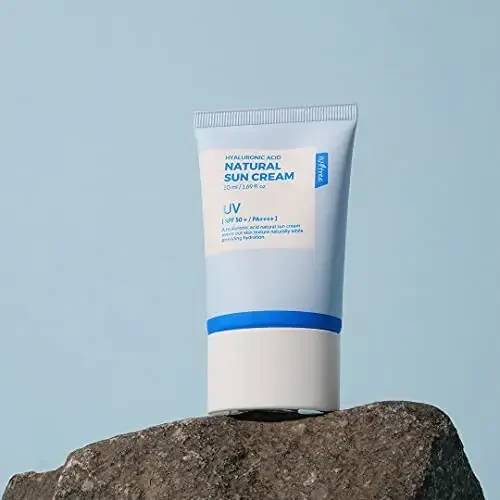 Isntree Hyaluronic Acid Natural Sun Kreminis SPF50+ veido kremas nuo saulės, 50 ml