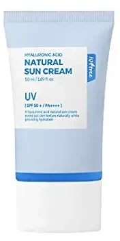 Isntree Hyaluronic Acid Natural Sun Kreminis SPF50+ veido kremas nuo saulės, 50 ml