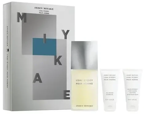 Issey Miyake L'Eau d'Issey Pour Homme tualetinio vandens purškimo rinkinys 125 ml + dušo želė 50 ml + balzamas po skutimosi 50 ml