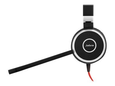 JABRA EVOLVE 40 UC Stereo USB su lankeliu ant galvos triukšmo slopinimas USB jungtis with užtildymo mygtukas ir garsumo valdymu ant laido