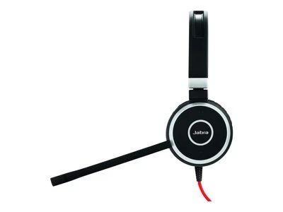 JABRA EVOLVE 40 UC Stereo USB su lankeliu ant galvos triukšmo slopinimas USB jungtis with užtildymo mygtukas ir garsumo valdymu ant laido