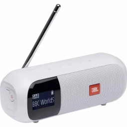 JBL Tuner 2​​​​​​​, nešiojamas DAB/DAB+/FM radijas su Bluetooth, Baltas