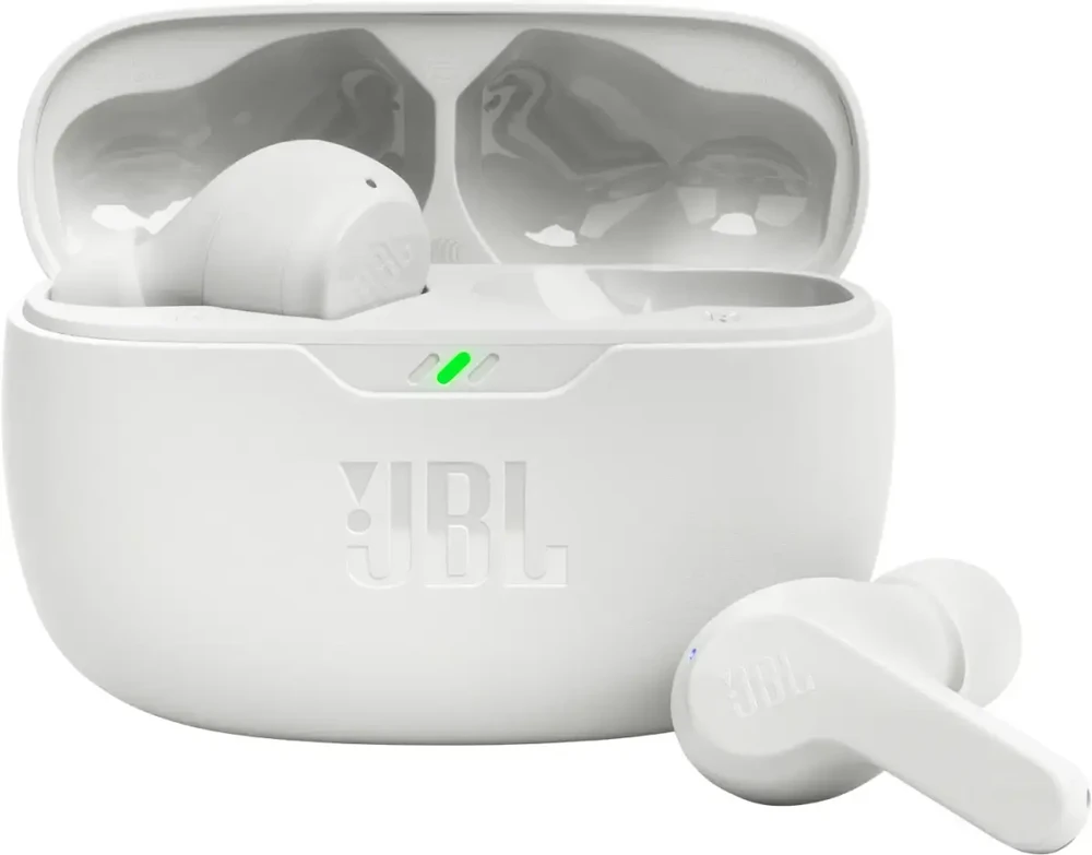 Belaidės Ausinės JBL Wave Beam, Baltos