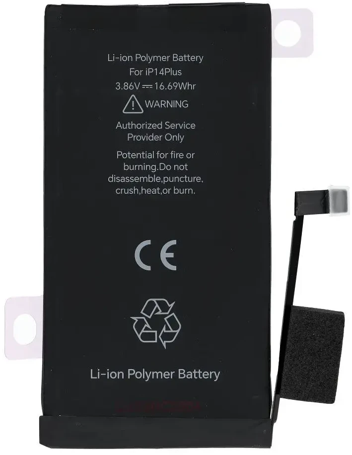 JCID diagnozuojama (naudota) „iPhone 14 Plus“ baterija, 4325 mAh (standartinė talpa)