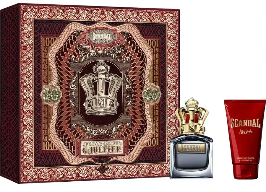 Set Jean Paul Gaultier: Scandal, Eau De Toilette, For Men, 100 ml + Scandal, Dušo želė, For All Skin Types, 75 ml