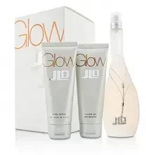 Jennifer Lopez „Glow“ rinkinys su tualetiniu vandeniu (100 ml) + kūno losjonu (75 ml) + dušo žele (75 ml)