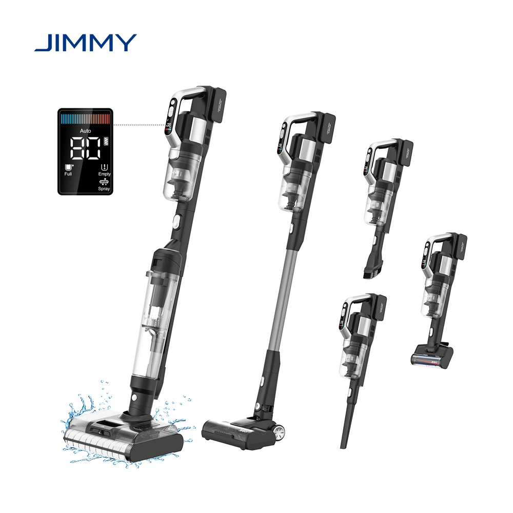 Jimi Home Dulkių siurblys Jimmy | PW11 Pro Max |Belaidis valdymas | Plovimo funkcija | 460 W | 21.6 V | Veikimo laikas (maks.) 80 min | Sidabrinis/Juodas