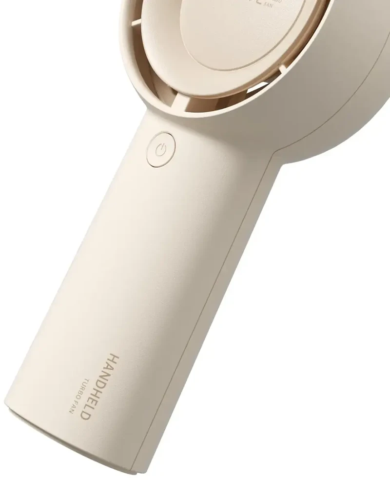 Jisulife rankinis ventiliatorius Life5 Plus 4000 mAh nešiojamas USB ventiliatorius – smėlio spalvos