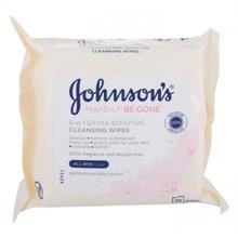 Johnson & Johnson veido priežiūros valomosios servetėlės, 25 vnt.