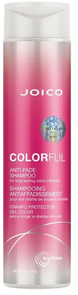 Joico Colorful Anti-Fade Šampūnas drėkinantis ir spalvą saugantis šampūnas dažytiems plaukams, 300 ml