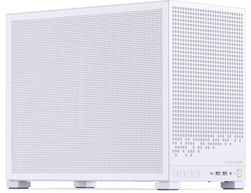 Jonsbo D32 PRO Mesh PC-kompiuterio korpusas, Mini-kompiuterio korpusas, mATX – baltos spalvos
