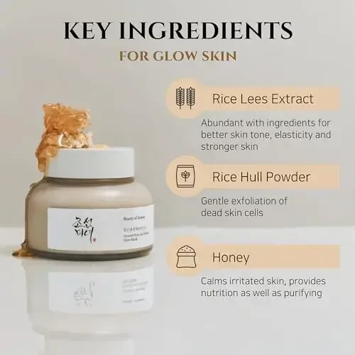 Beauty of Joseon Ground Rice and Honey Glow Mask molio kaukė veidui, 150 ml
