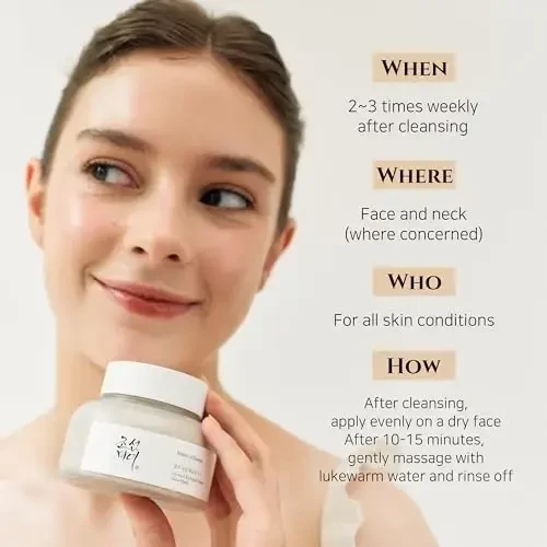 Beauty of Joseon Ground Rice and Honey Glow Mask molio kaukė veidui, 150 ml