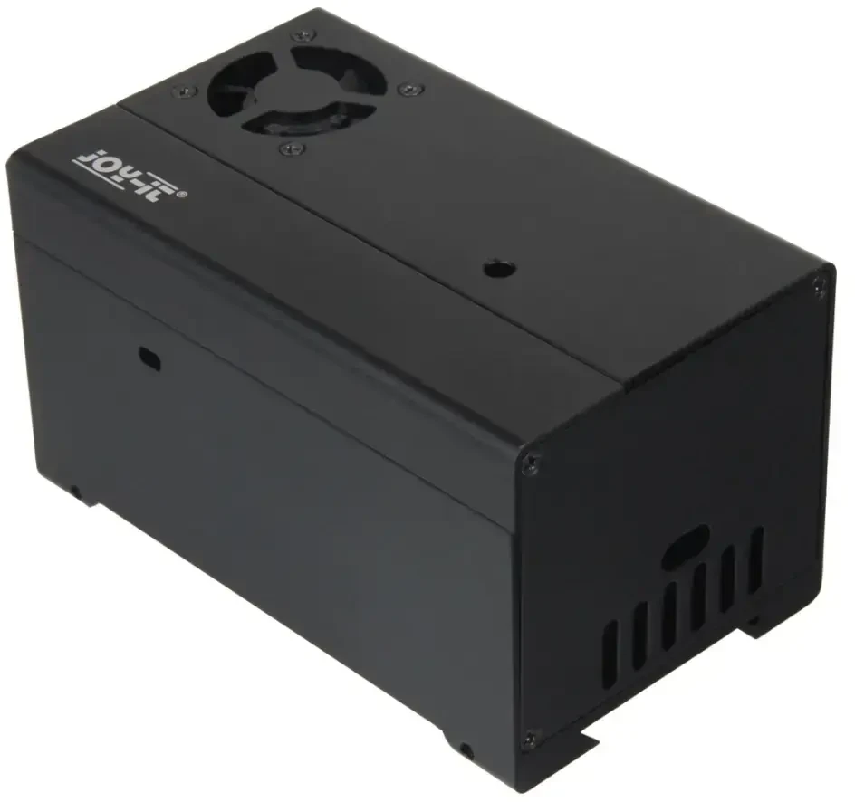 Korpusas mini kompiuteriui Raspberry Pi 3/4, aliuminis, ant DIN bėgelio, skirtas naudoti su STROMPI3 JOY-IT