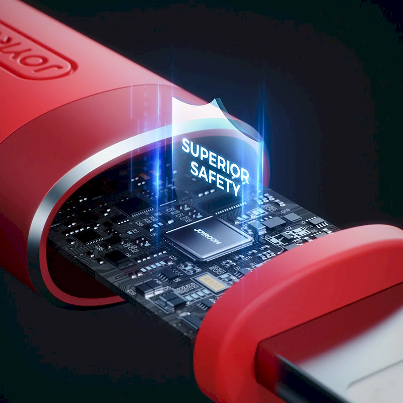 USB kabelis Joyroom (S-1224N9) „USB-C (Type-C) - Lightning kabelis“ (2.4A 20W 1.2m) raudonas