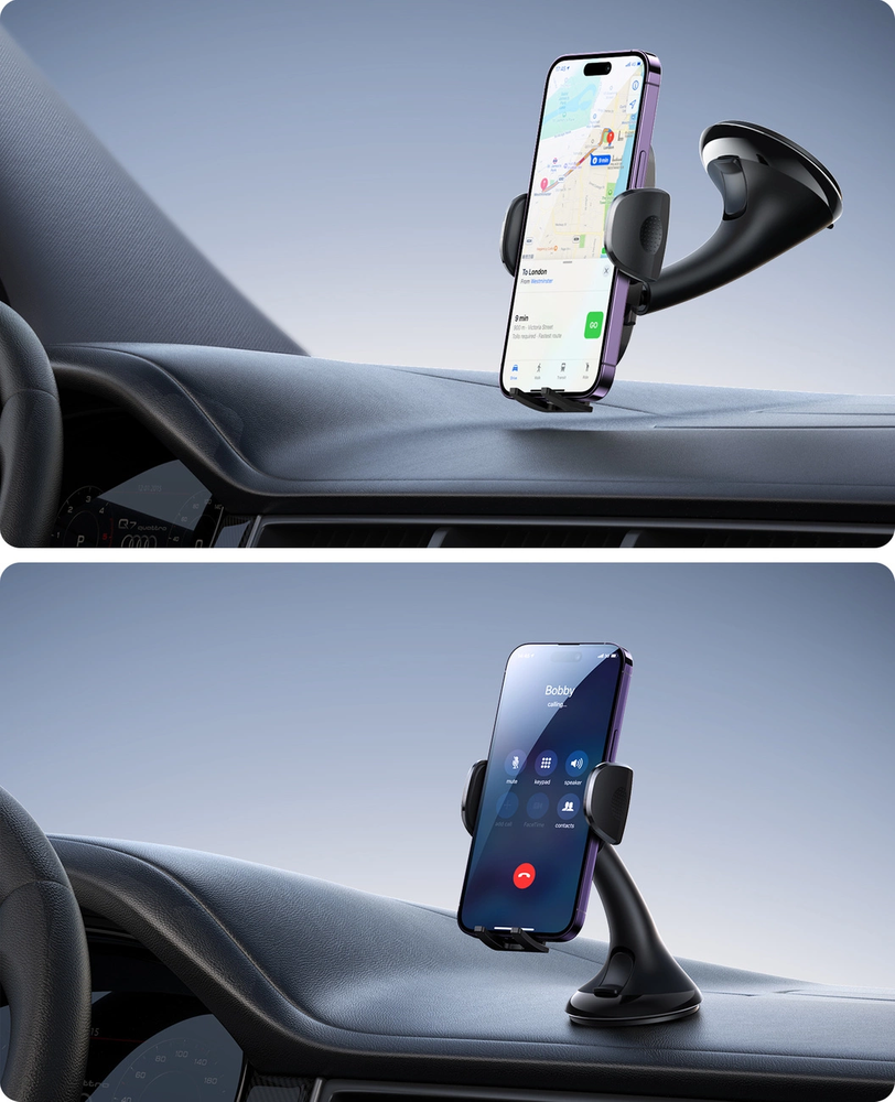 Automobilinis telefono laikiklis Joyroom JR-ZS259 (windshield) juodas
