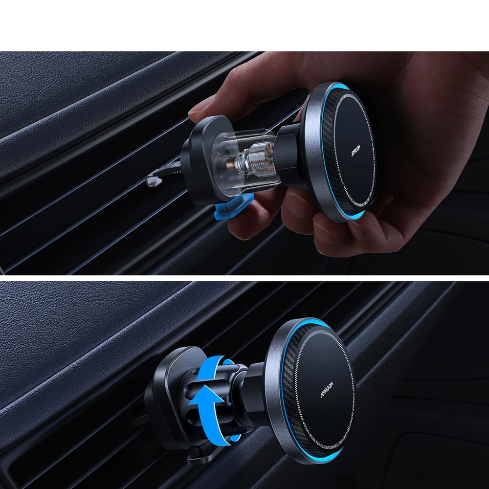 Automobilinis laikiklis-įkroviklis Joyroom JR-ZS387 MagSafe 15W juodas