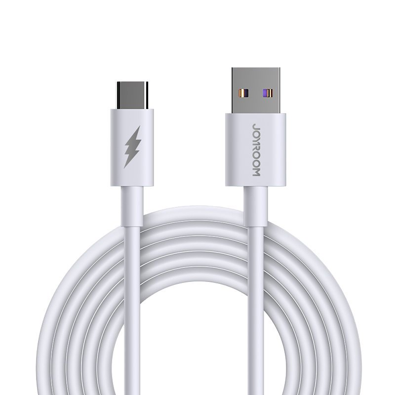 Joyroom greitas įkrovimas USB – USB tipo C laidas Greito įkrovimo maitinimo tiekimas 5 A 45 W 1 m baltas (S-1050M7)