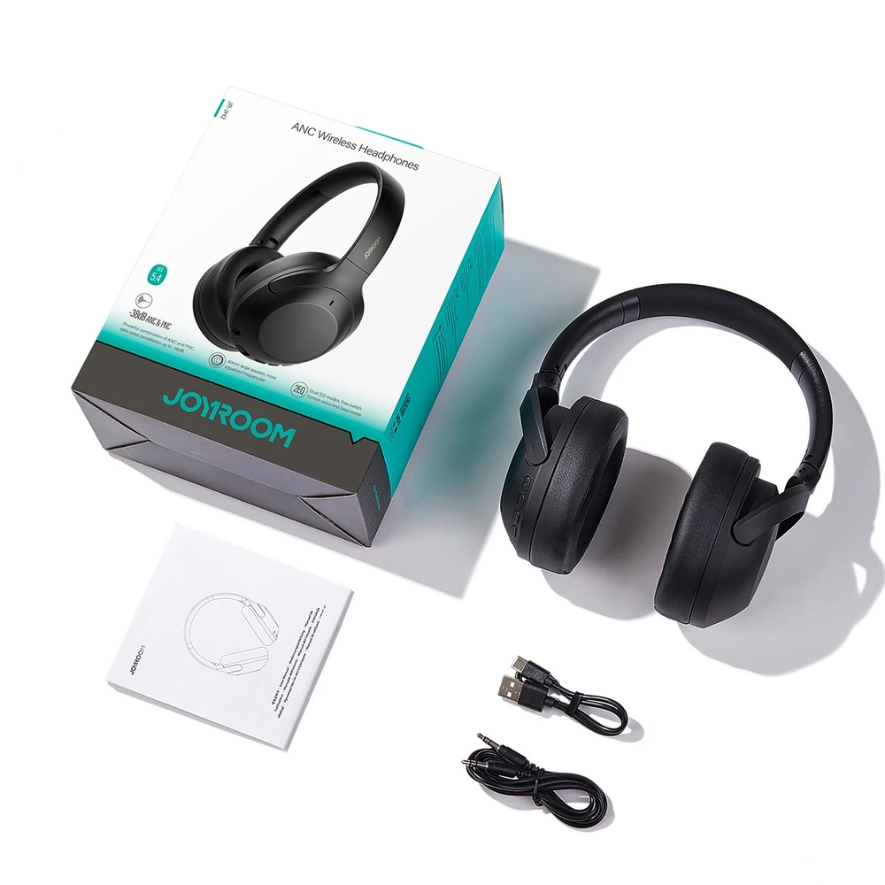Belaidės ausinės Joyroom JR-JH2 Hybrid ANC juodos
