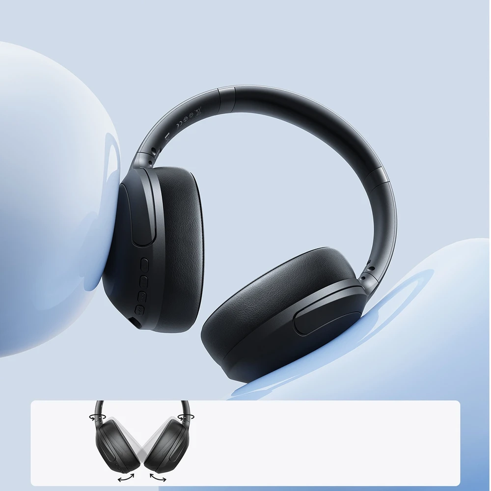 Belaidės ausinės Joyroom JR-JH2 Hybrid ANC juodos