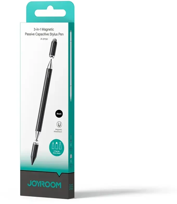 Joyroom JR-BP561 3 viename pasyvus magnetinis talpinis rašiklis - Juodas