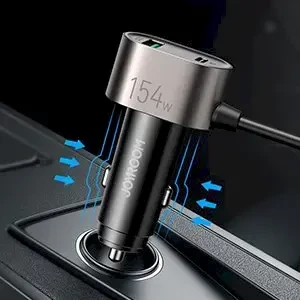 Automobilinis įkroviklis Joyroom 9in1 154W 3x12V, PD USB Type-C, QC3.0 USB-A, 4xUSB-A JR-CL06