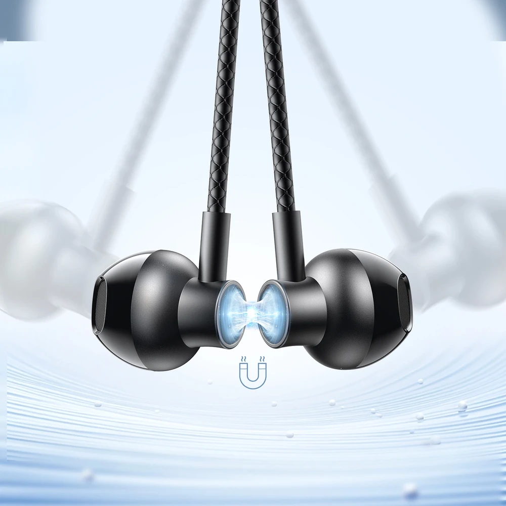 Ausinės belaidės Joyroom JR-D8 Bluetooth su pałąkiem - juoda