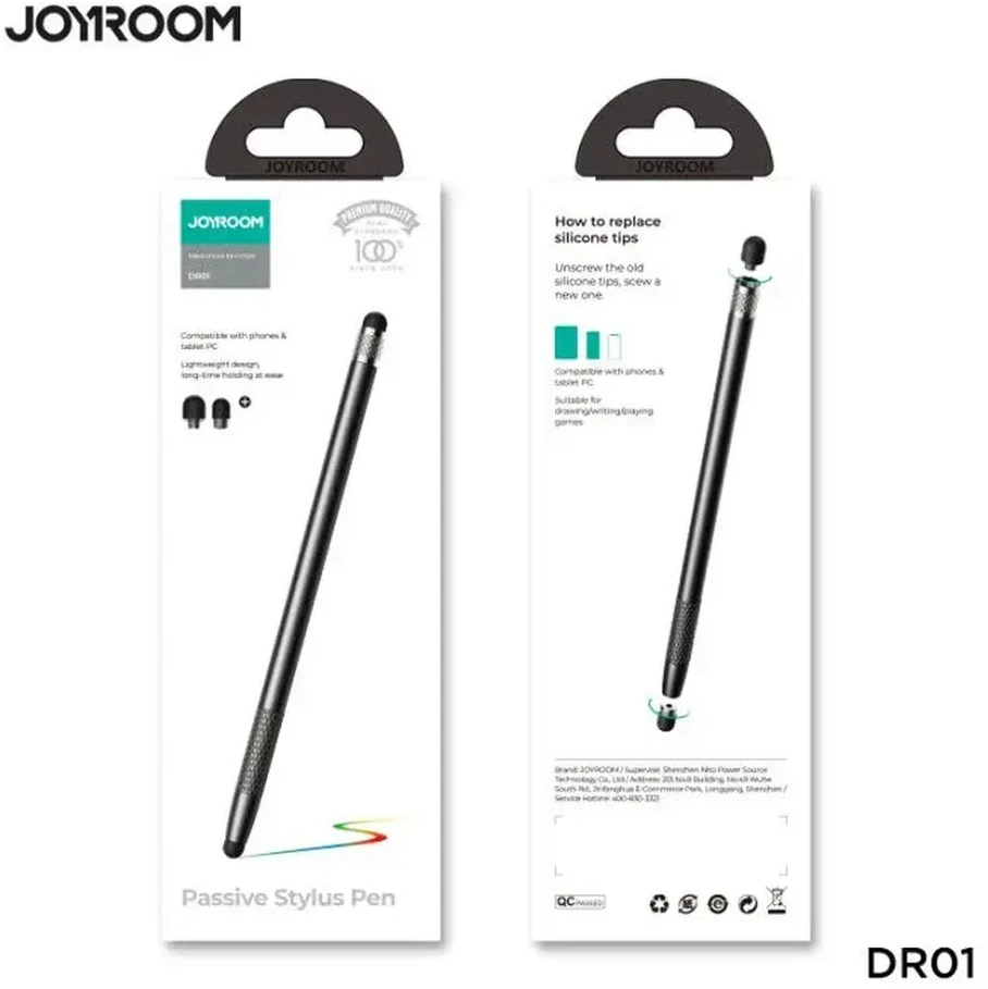 Joyroom JR-DR01 pasyvus rašiklis - juodas