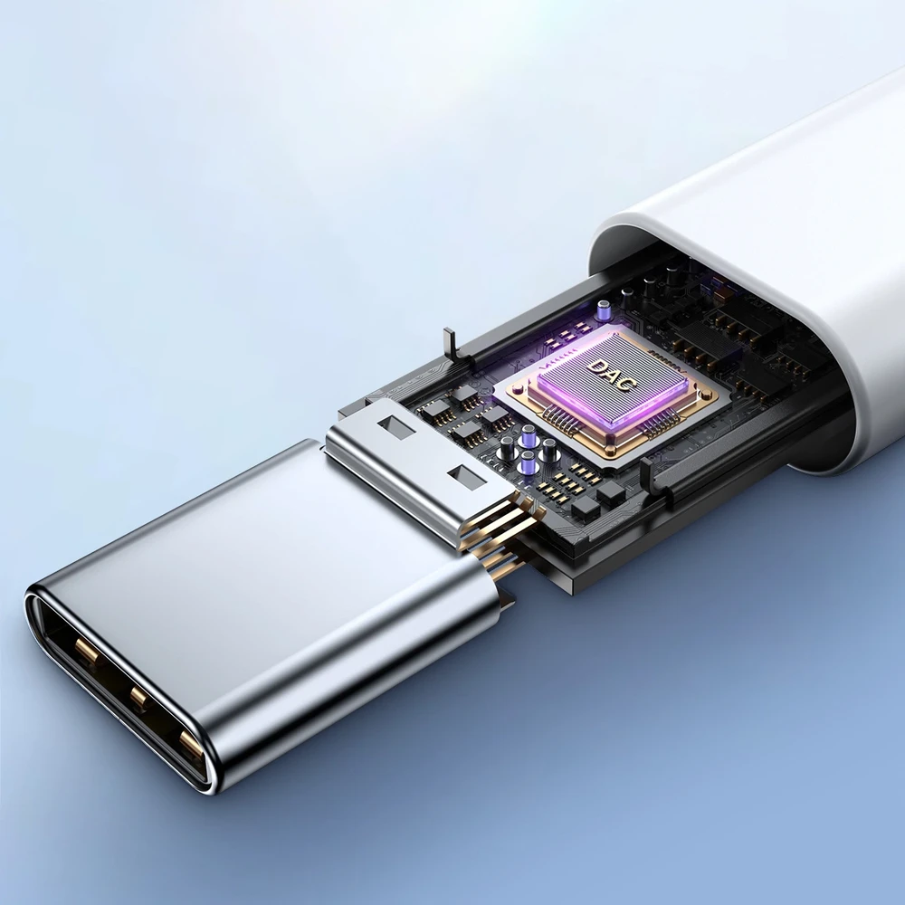 Ausinės Joyroom JR-EC05 USB-C baltos