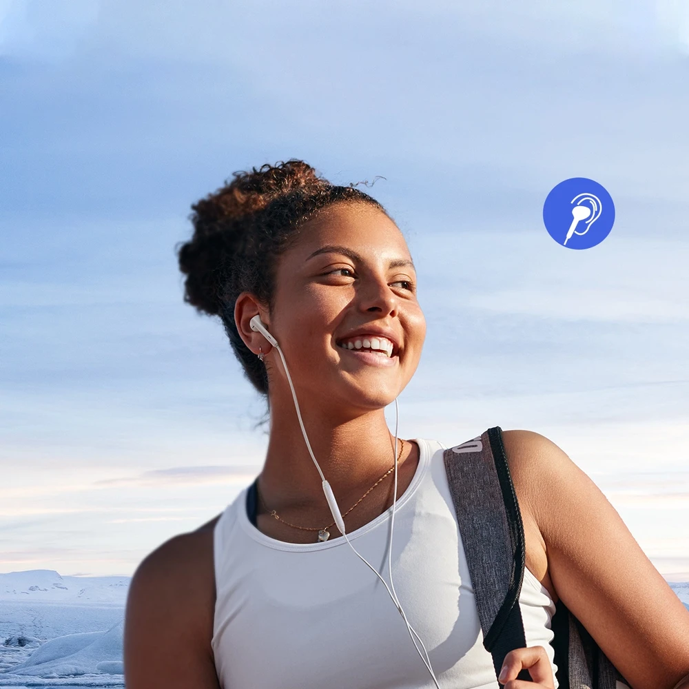 Ausinės Joyroom JR-EC05 USB-C baltos