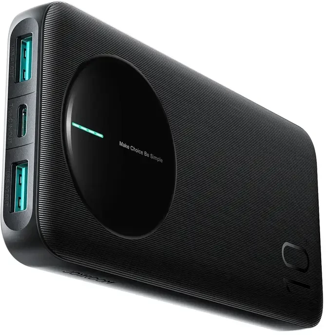 Joyroom JR-PBF12 Pro Powerbank 22.5W 10000mAh with Digital Ekranas 2x USB-A 1x USB-C - Juodas