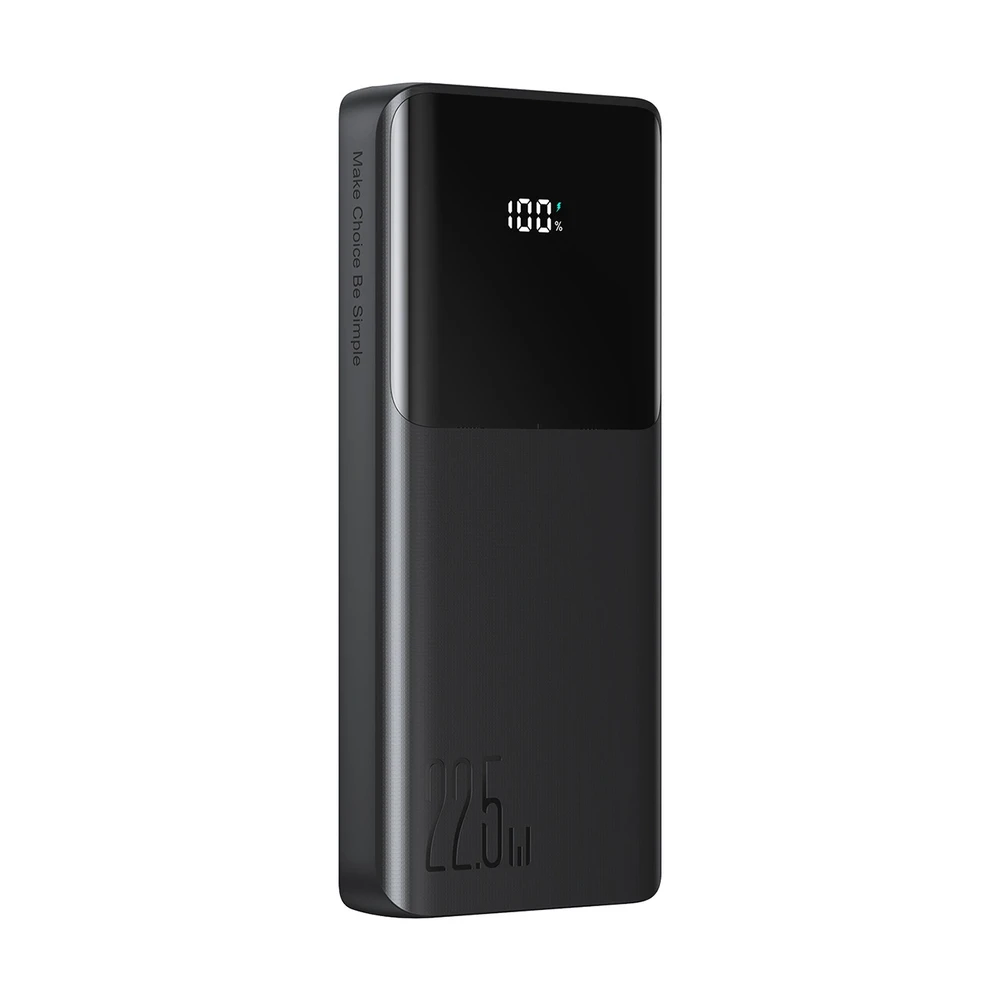 Joyroom JR-PBF19 22.5W 10000mAh Powerbank with Two Built-in Cables – juodos spalvos