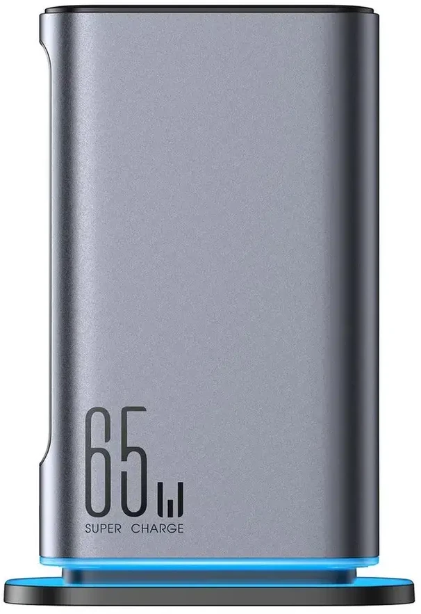 Įkroviklis Joyroom JR-TCM02 GaN 65W 4xUSB-C 2xUSB-A kištukas UK – pilkos spalvos
