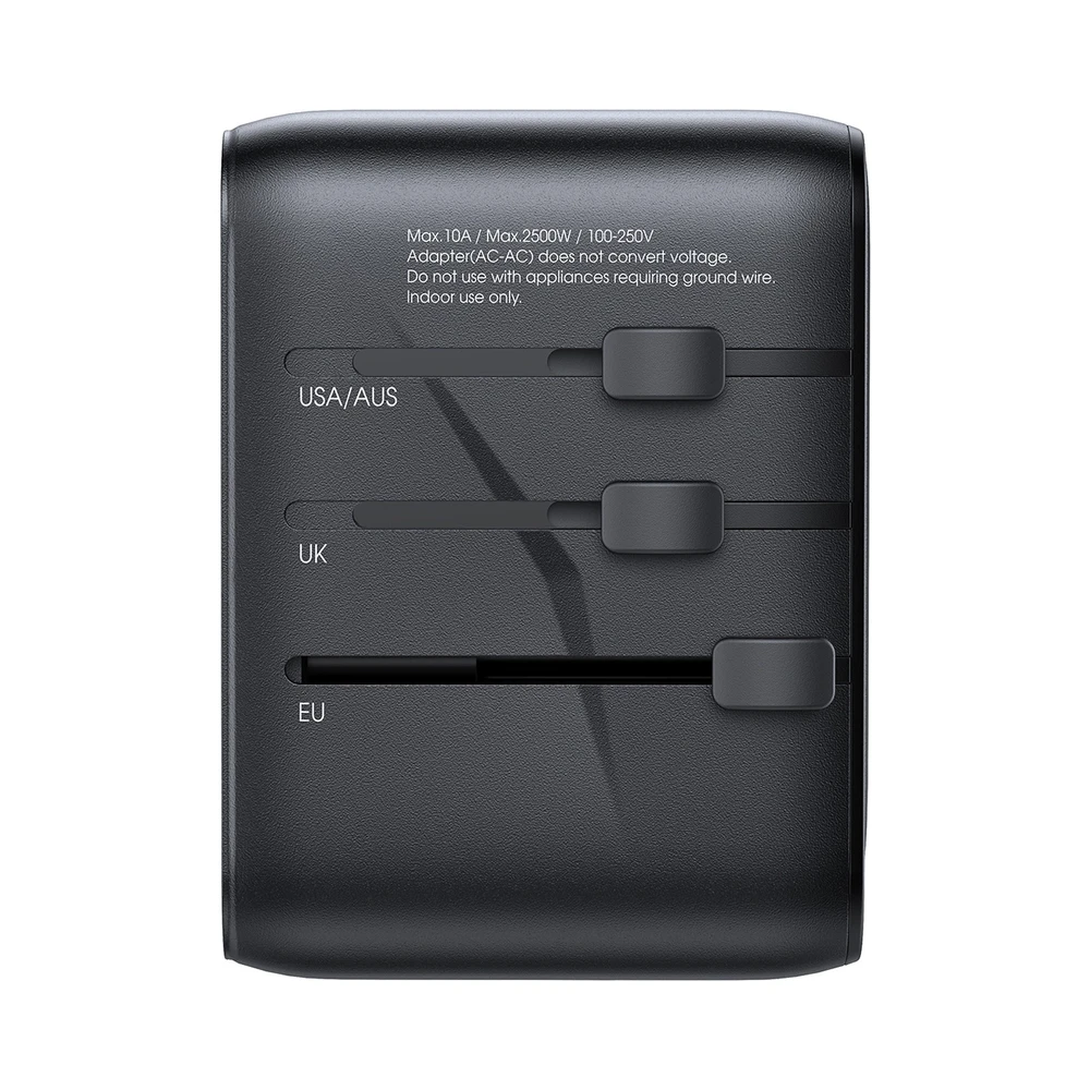 Universalus kelioninis įkroviklis Joyroom JR-TCW01 15W 3xUSB-A/USB-C juodas