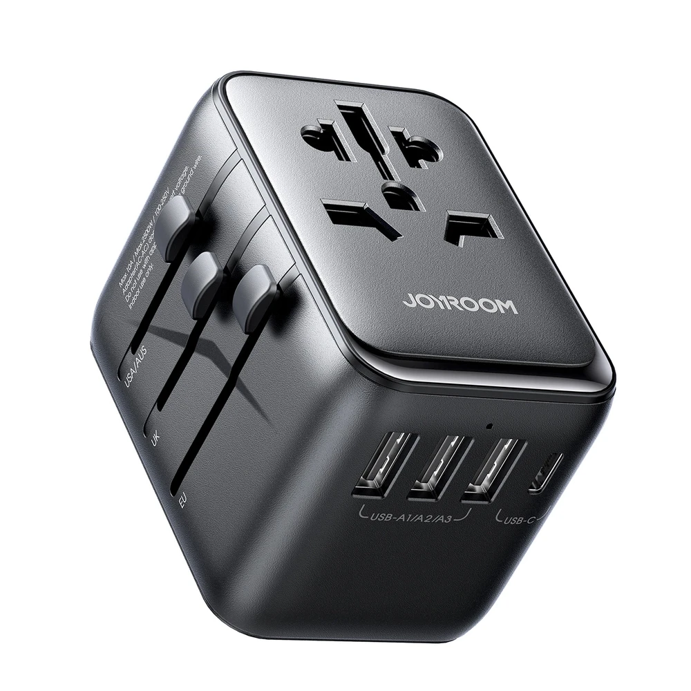 Joyroom JR-TCW01 kelioninis adapteris su USB jungtimis