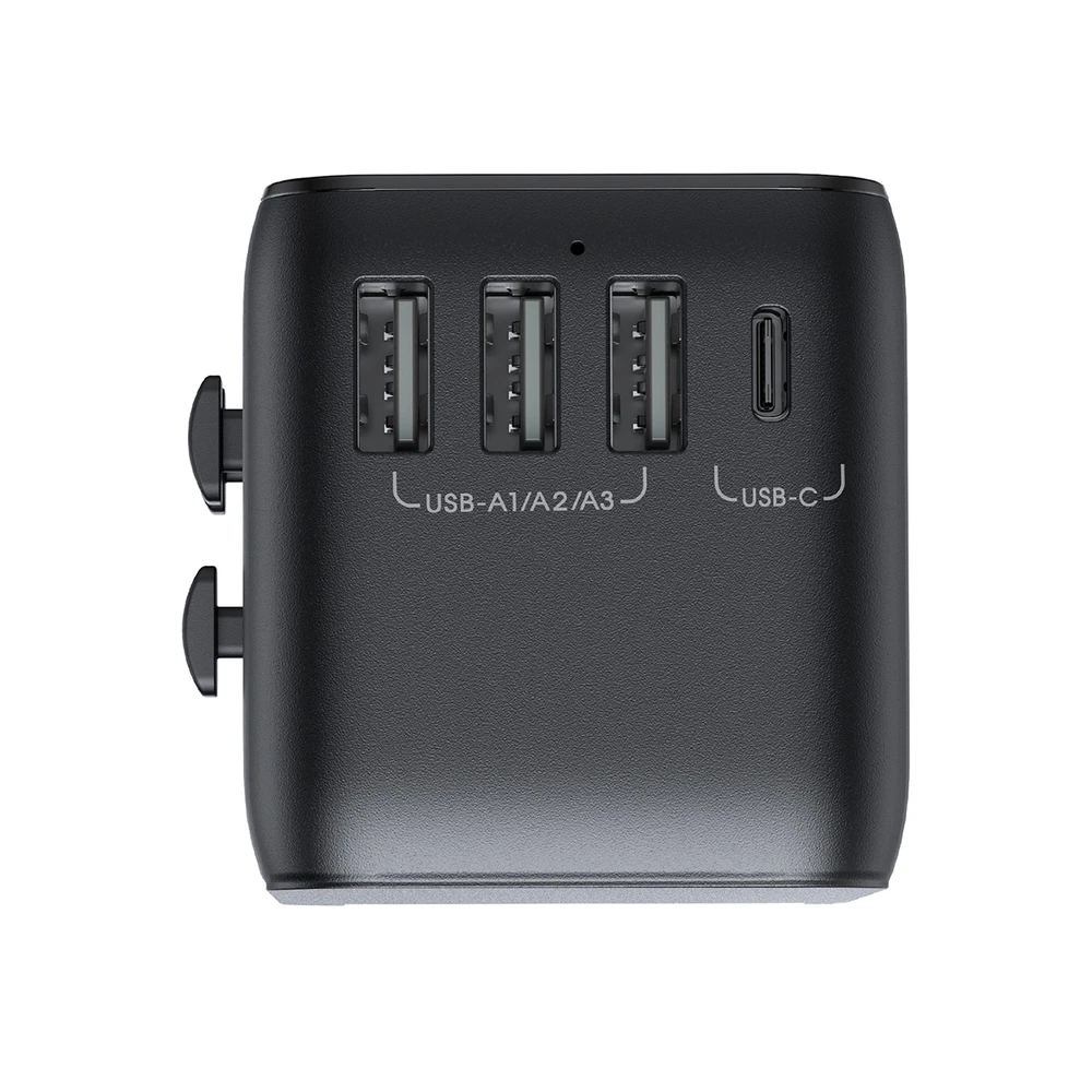 Universalus kelioninis įkroviklis Joyroom JR-TCW01 15W 3xUSB-A/USB-C juodas
