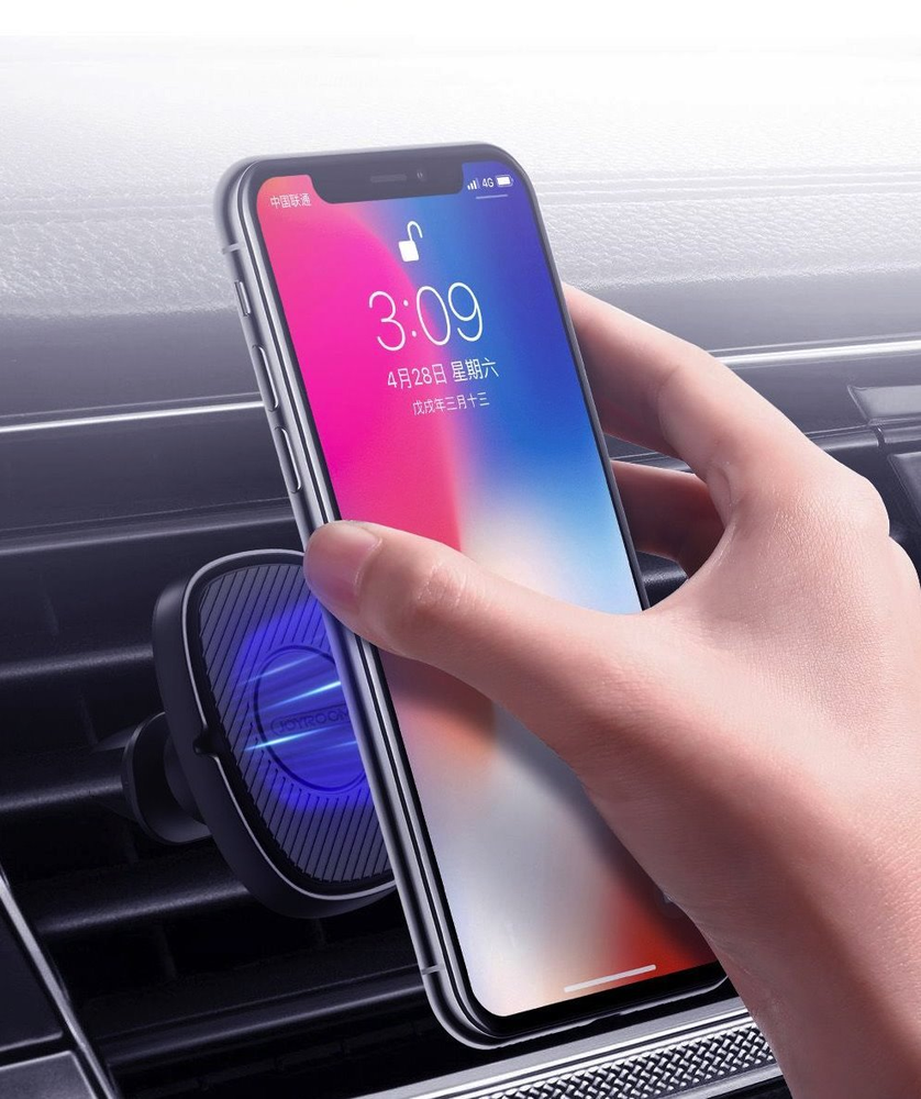Automobilinis telefono laikiklis Joyroom JR-ZS202 (air vent) magnetinis juodas