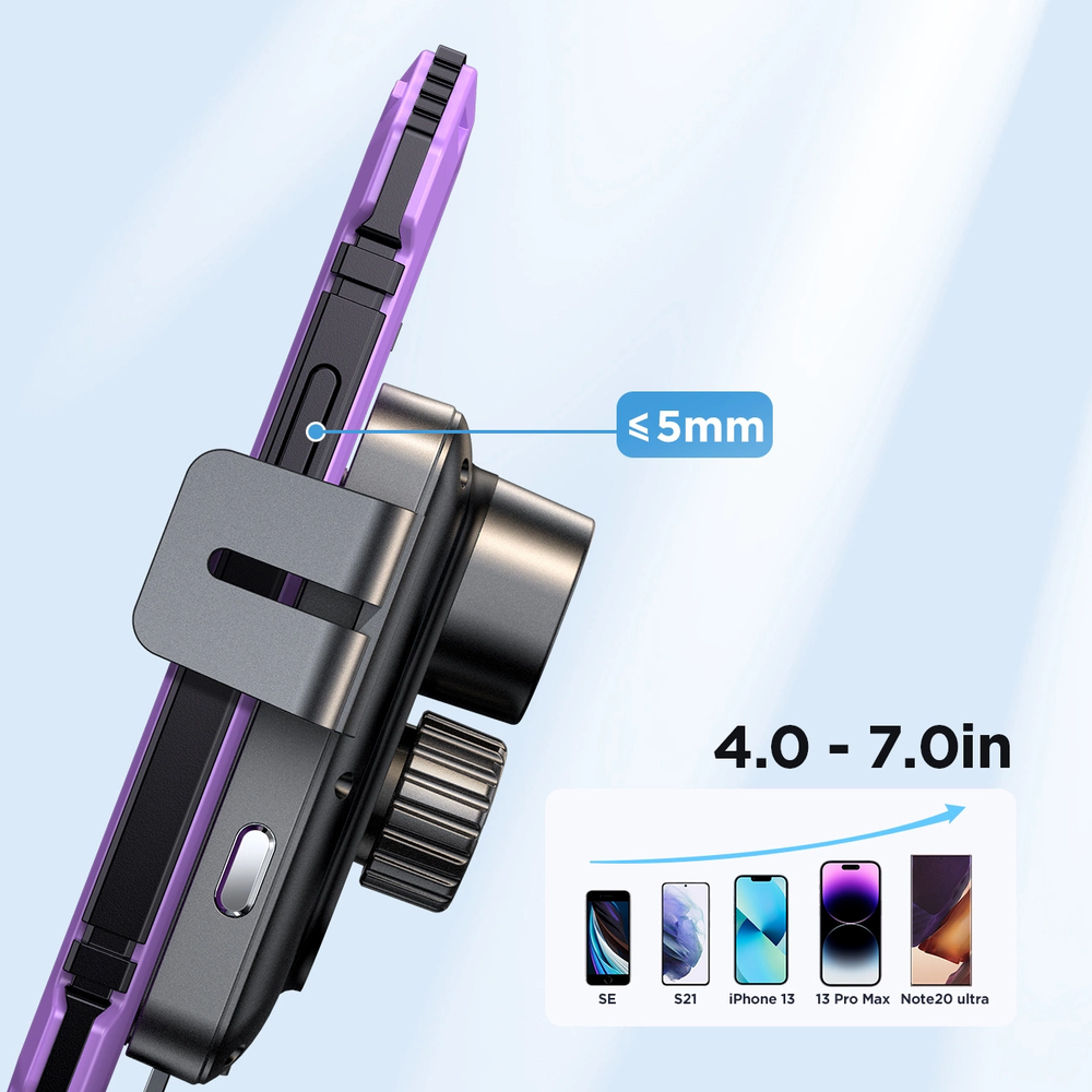 Joyroom JR-ZS219 automobilinių laikiklių rinkinys su Qi indukciniu įkrovikliu (juodas)