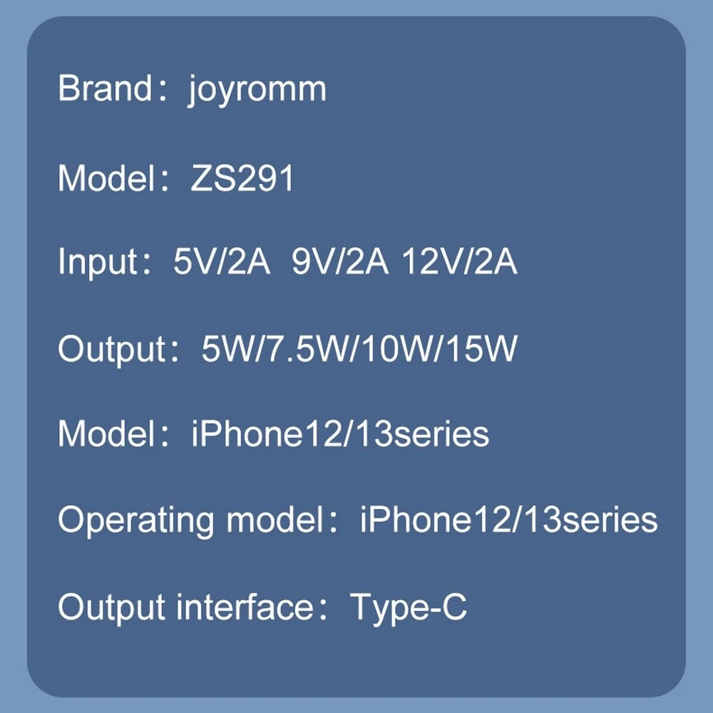 Automobilinis laikiklis-įkroviklis Joyroom JR-ZS291 15W MagSafe magnetinis, juodas
