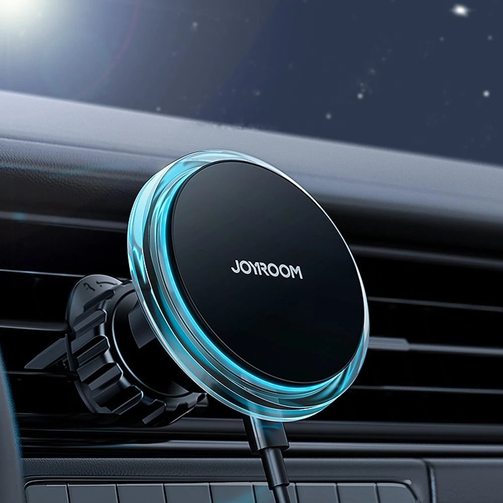 Automobilinis laikiklis-įkroviklis Joyroom JR-ZS291 15W MagSafe magnetinis, juodas