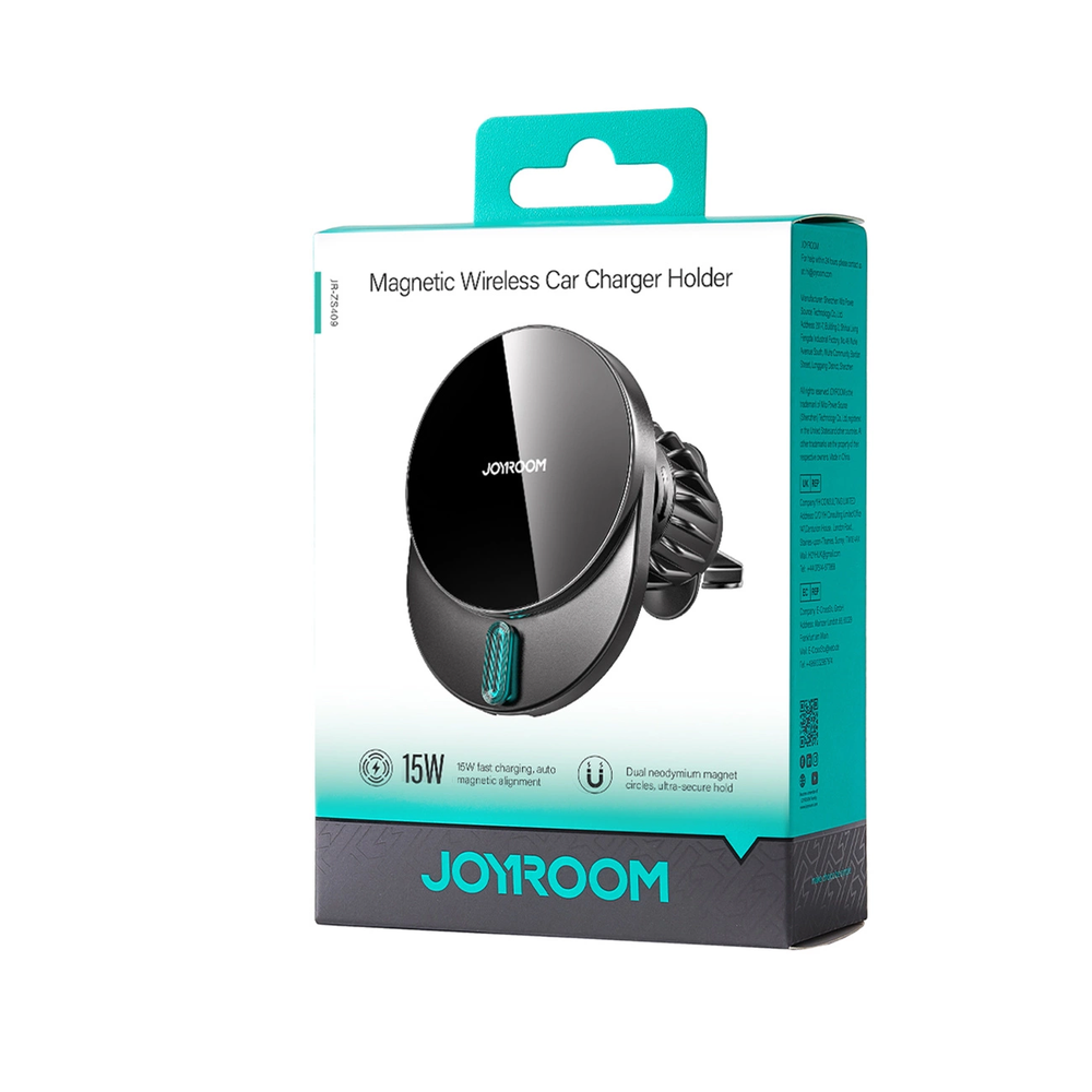Automobilinis laikiklis-įkroviklis Joyroom JR-ZS409 MagSafe 15W juodas