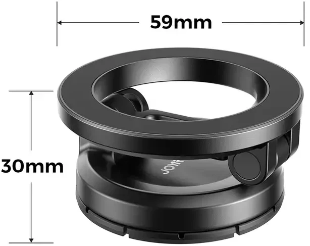 Joyroom JR-ZS505 magnetinis prietaisų skydelio laikiklis, suderinamas su „MagSafe“ - Juodas