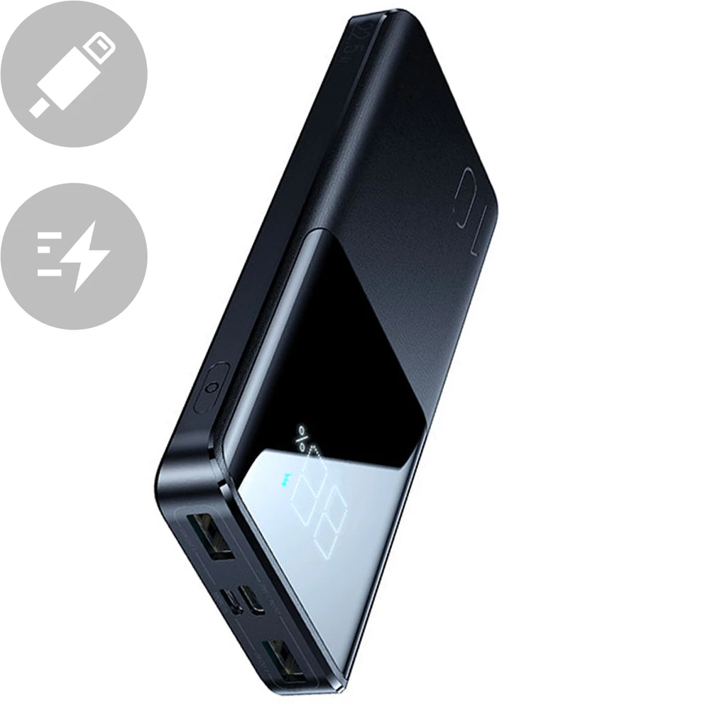 Išorinė baterija Power Bank Joyroom JR-QP191 22.5W PD QC3.0 AFC 10000mAh juoda